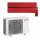 Mitsubishi Electric Premium Diamond Hyper Heating Wandgerät - Klimaanlage Set - Rot